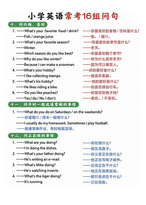 #教育金秋创作工坊#小学英语常考16种问句学习笔记二:2. 一般疑问句(